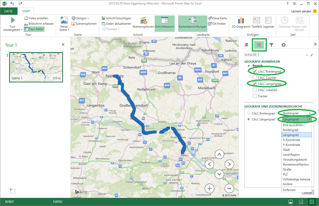 13 Power Map Laengen- und Breitengrad