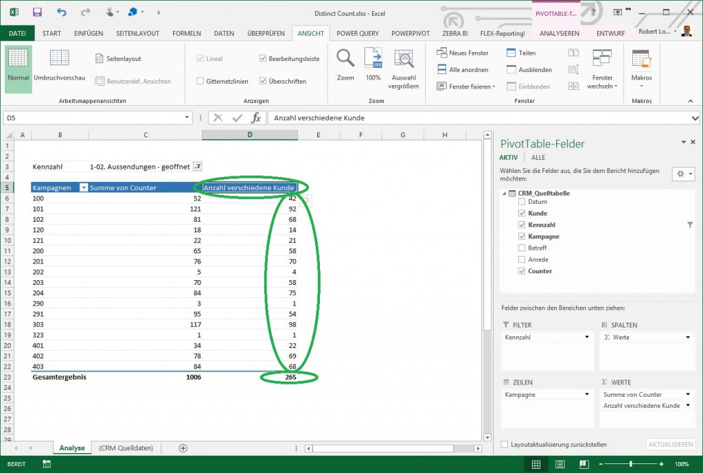 Excel Pivot Distinct Count 5