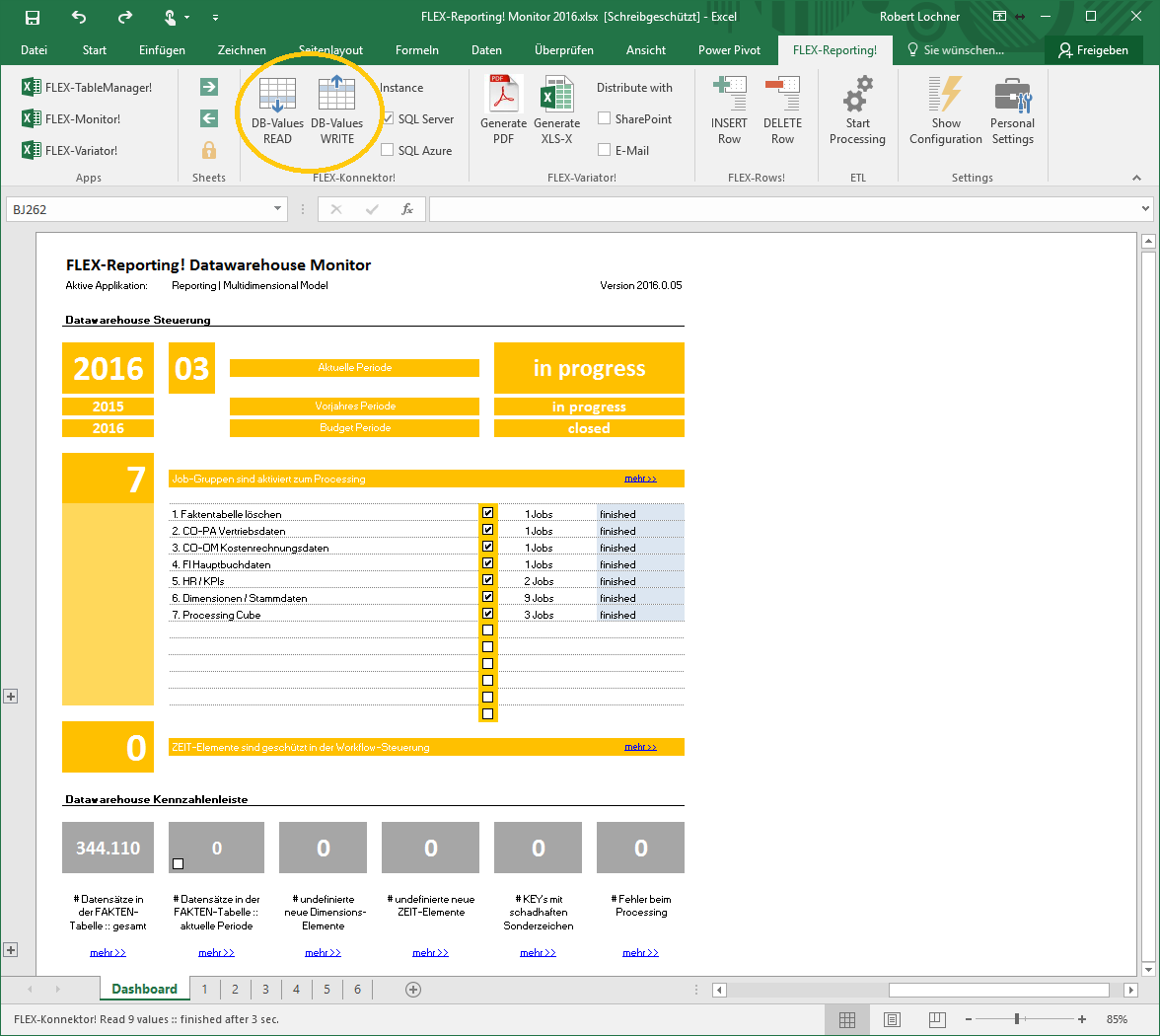 FLEX-Reporting! DWH Monitor